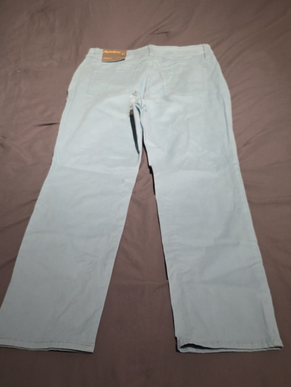 Style & Co. Light Blue Straight-Leg Pants